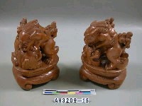 藏品(雙獅一對)的圖片